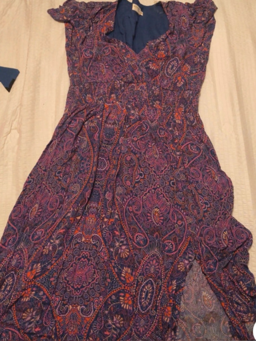 Terra & Sky Paisley Dress, XL